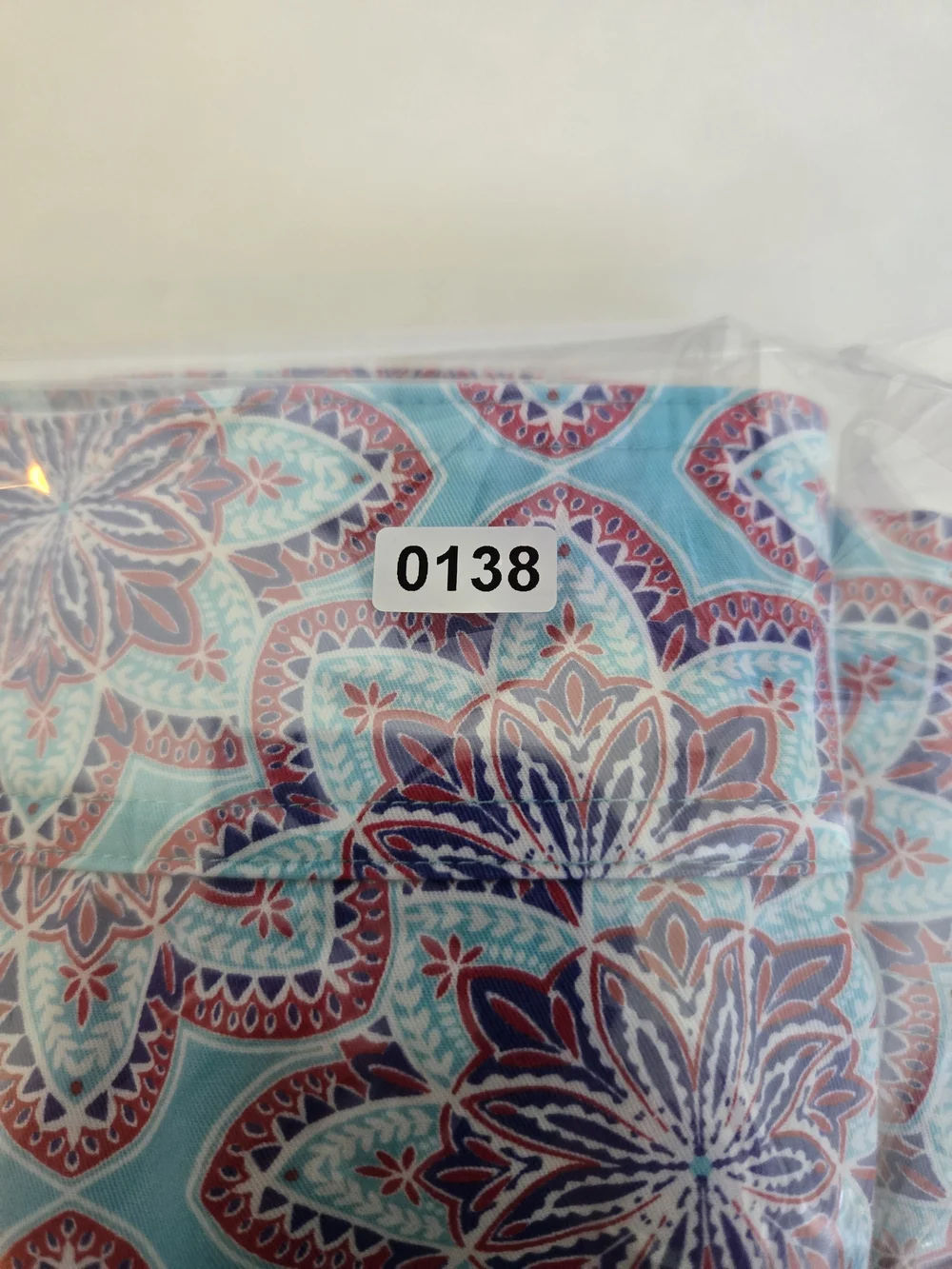 Talbots Purple Floral Tile / Mandala Print Mini Skirt on Light Blue Size - 6P